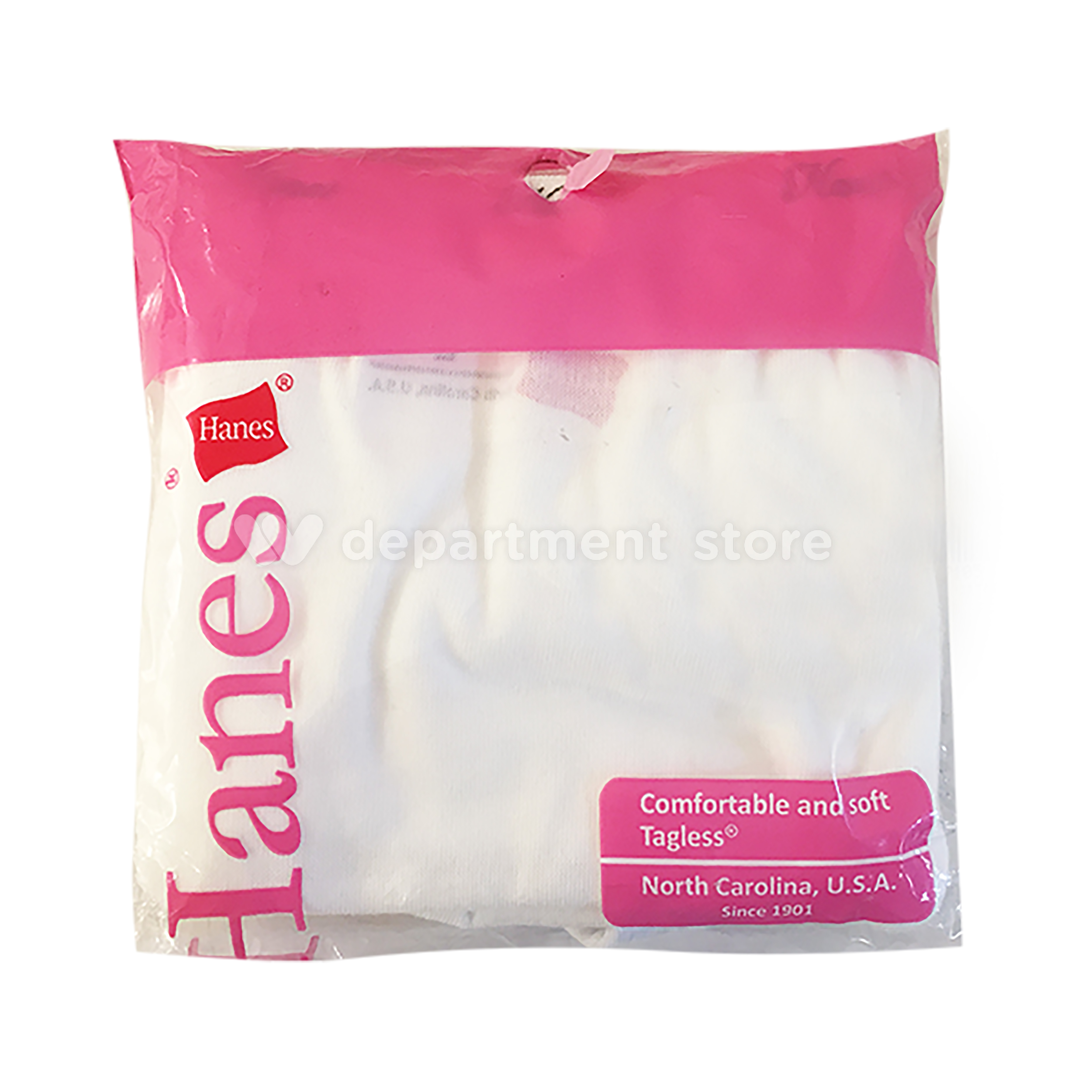 HANES 100% Authentic Ladies Hipster Panty White