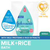 Johnson's Milk + Rice Baby Bath Refill - Baby Essentials