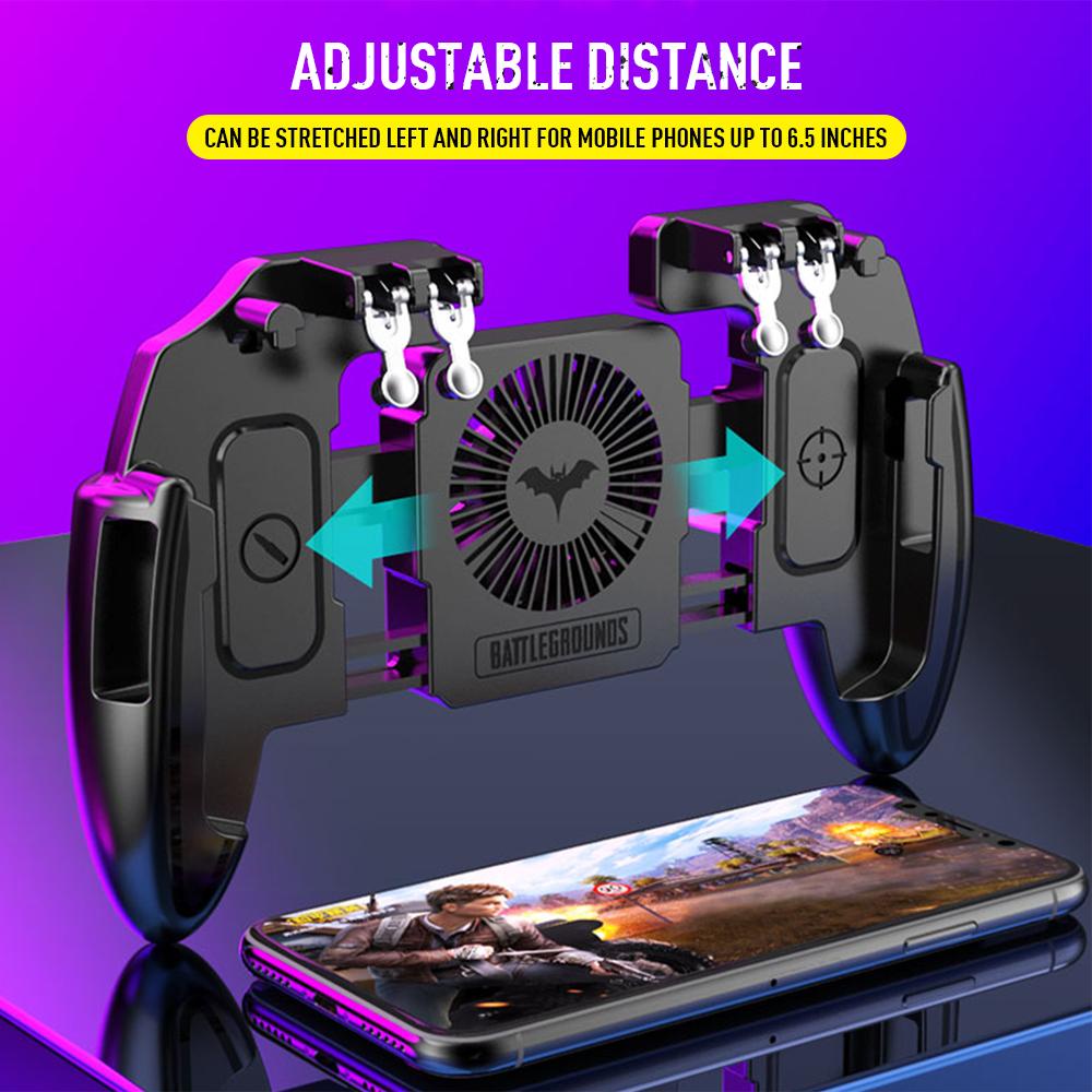 Six Finger Game Controller with Cooling Fan for Mobile Phones