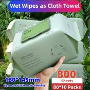 80 pcs / Pack Organic Baby Wipes  99% Water Hypoallergenic