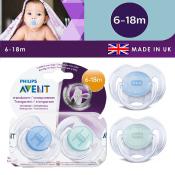 Philips Avent 6-18m Orthodontic Baby Pacifier | UK Made