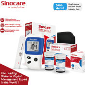 Sinocare Safe-Accu2 Glucometer Kit with 50 Test Strips and