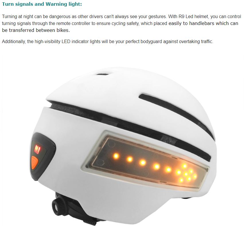 led lights for bike helmet