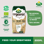 Arla Organic Full Cream Milk 200ml