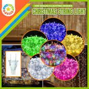 OSQ 10m 100LED Christmas String Light with 8 Lighting Modes