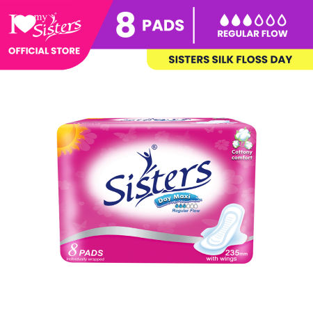 Sisters Sanitary Napkin Silk Floss  8's