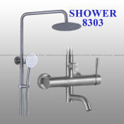 SUS 304 Stainless Shower Set Mixer Faucet Matte Design