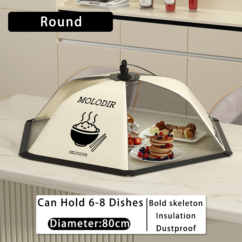Kitchen Mesh Umberlla Food Cover Foldable Collapsible Pop Up Food Net Table  Cover Fly Cover Food Keeper Lace anti-fly