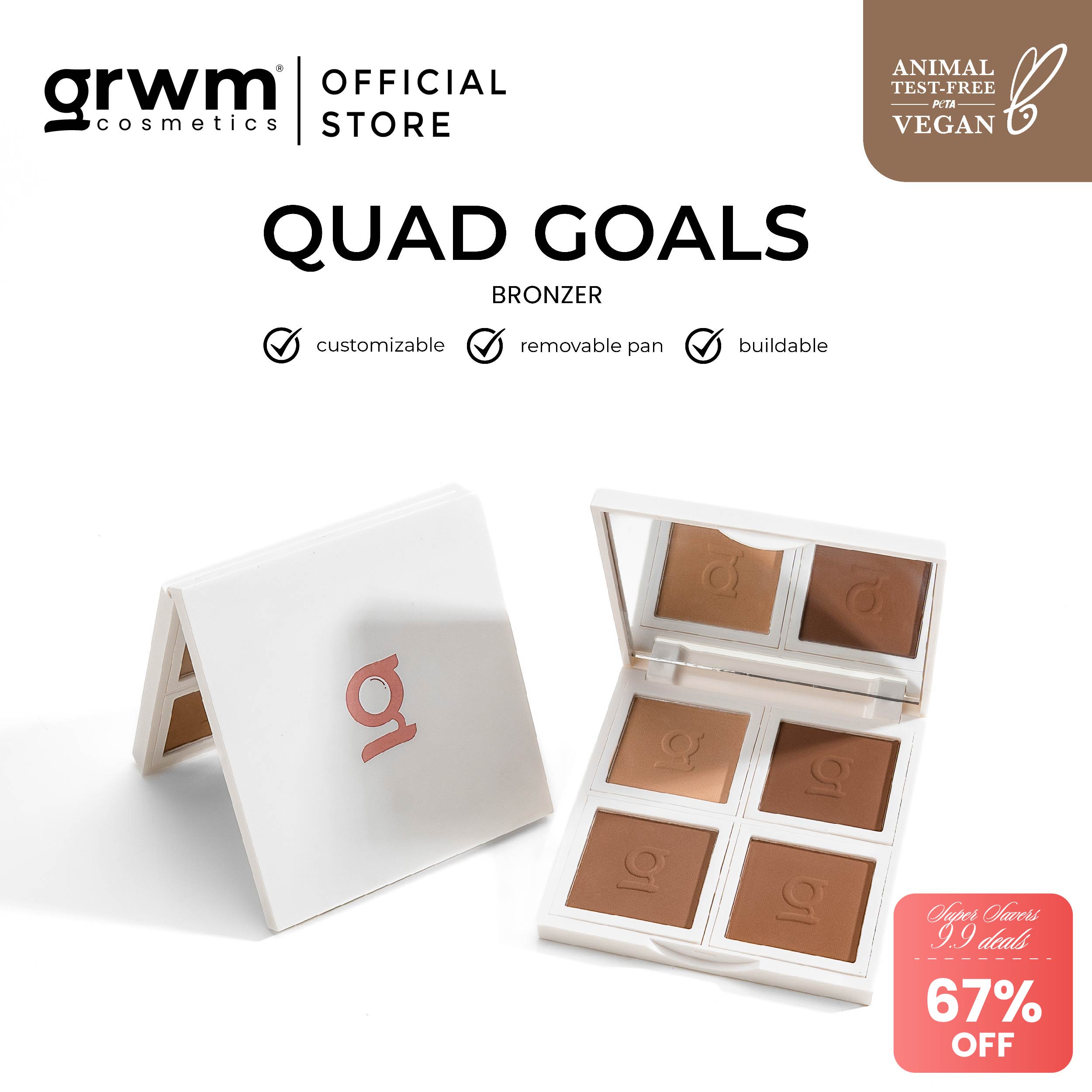 Discount on Grwm Cosmetics  shoes - SKU:  Quad Goals - Bronzer