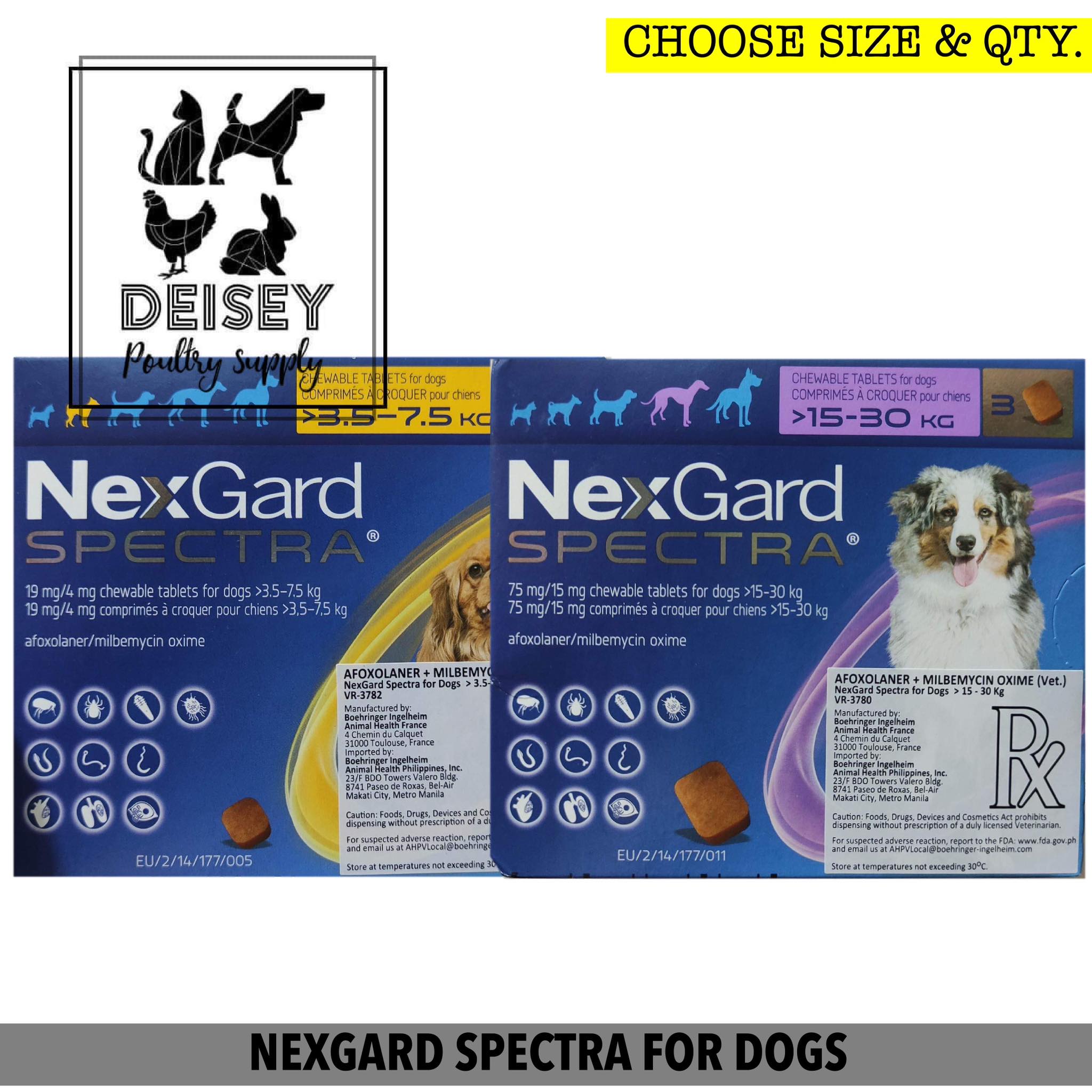 Nexgard Spectra Anti Tick, Flea, Roundworms, Hookworms And, 40 OFF