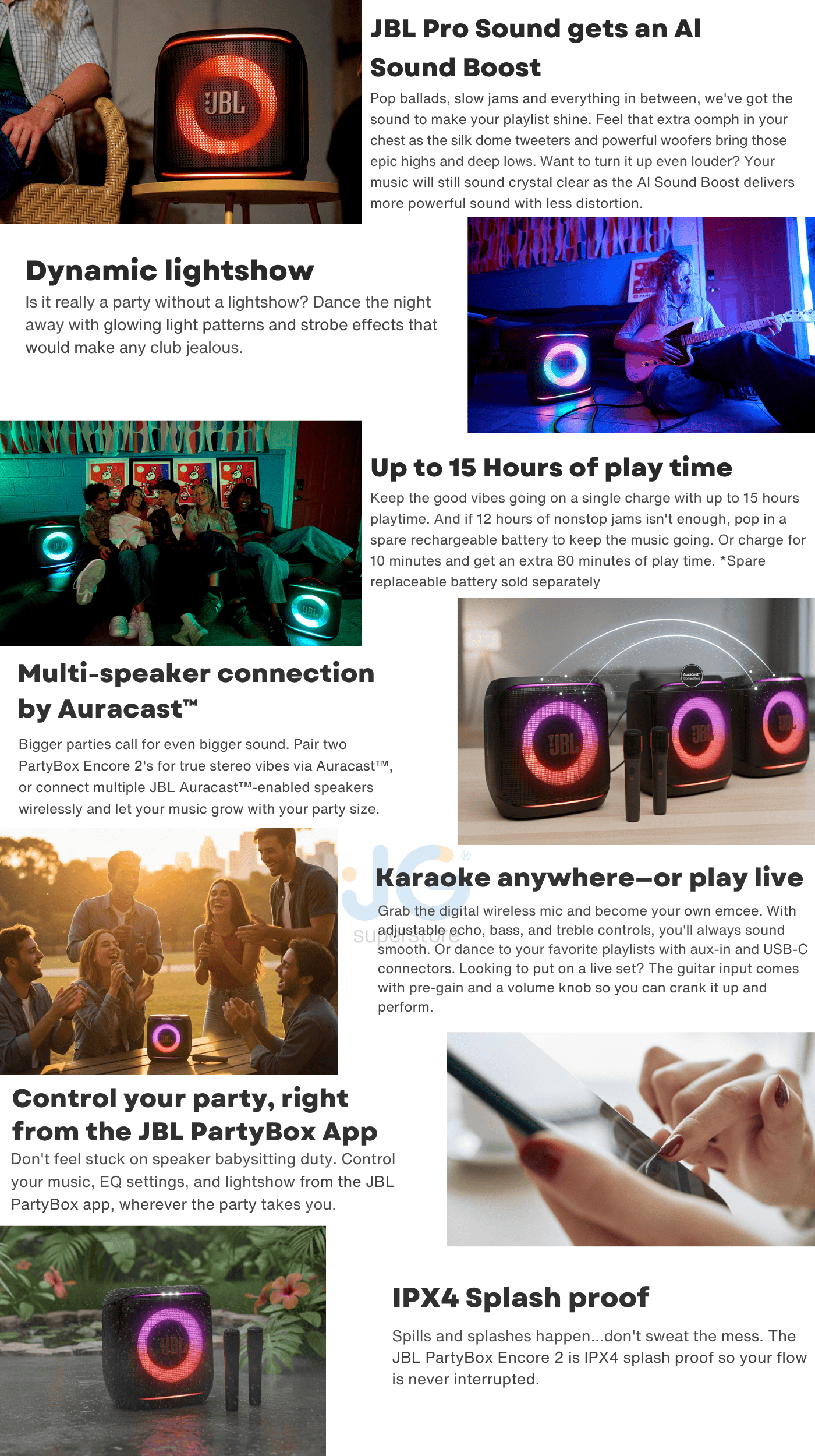 JBL PartyBox Encore 2 Light Show