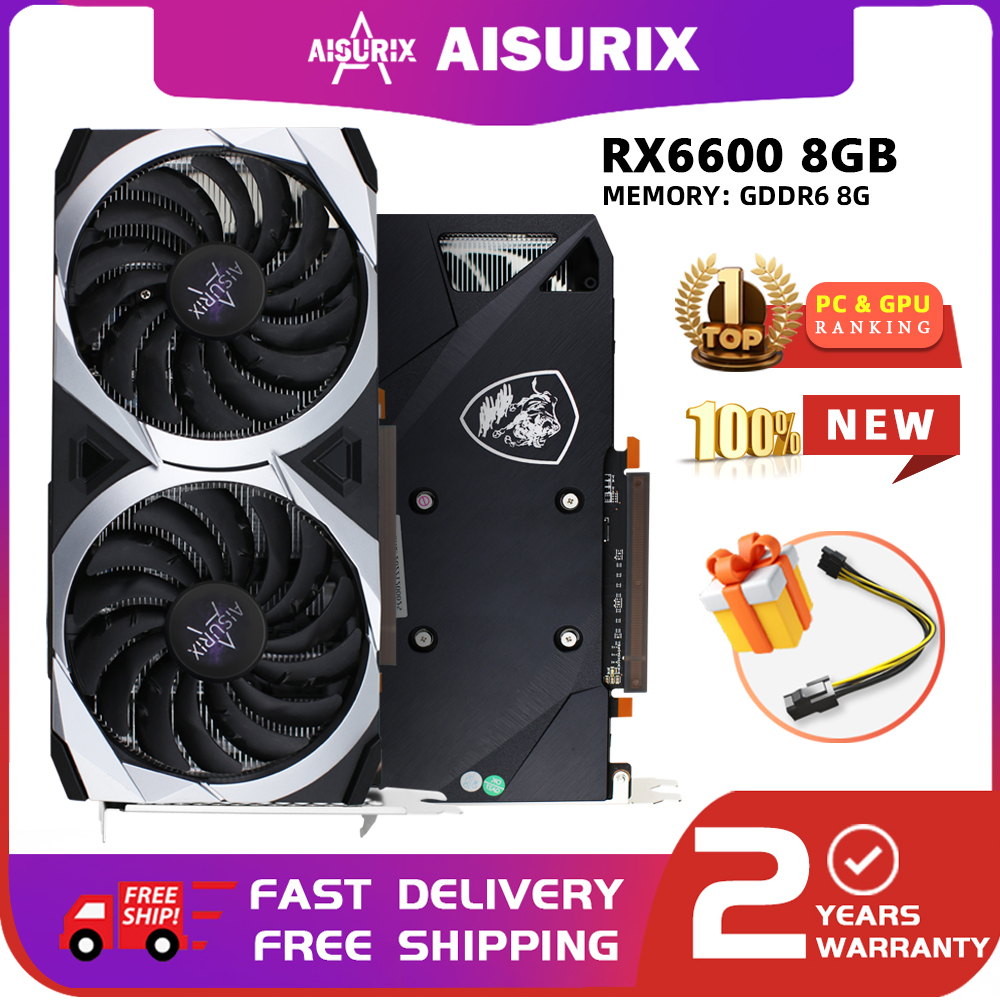 AISURIX RX 6600 Graphics Card for PC Gaming