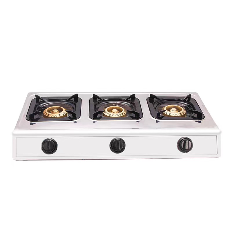 3 Burners Gas Stove Gas Range Triple Burner for Home with Staniless