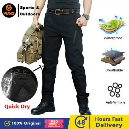 VUUG IX9 Tactical Pants - Lightweight, Waterproof Men's Cargo Pants