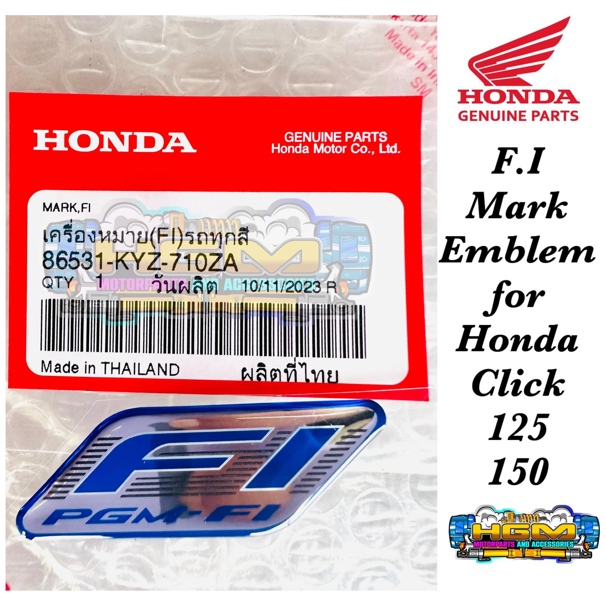 F.I. MARK EMBLEM HONDA CLICK 125i/150i V1 & V2 & V3 | 86531