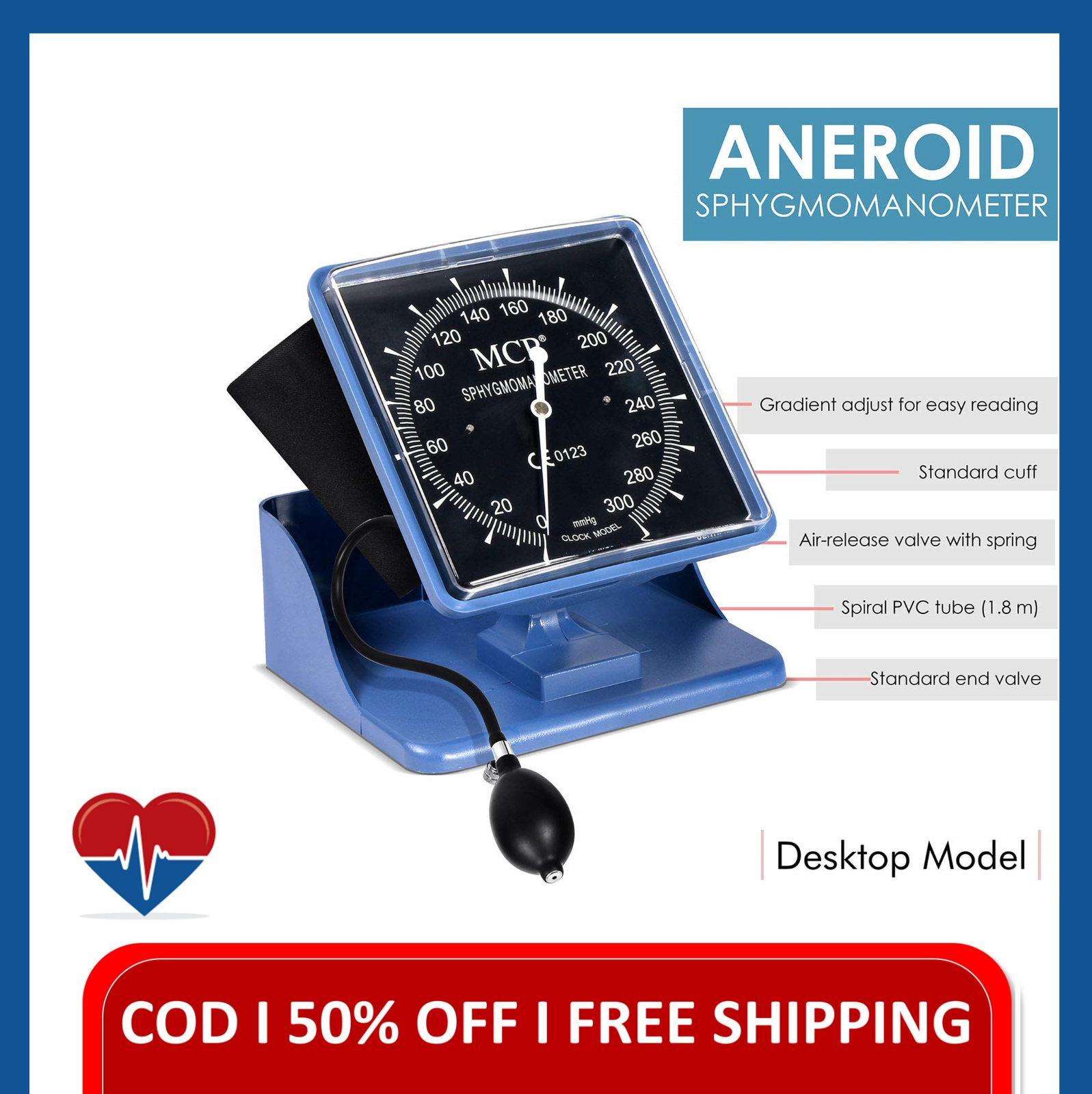 Desk and Wall Type Aneroid Sphygmomanometer with Stethoscope BP Desktype and Wall Type Blood Pressure Monitor Presyo  445 Piso*Libreng Shipping