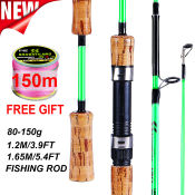 Resin Spinning Fishing Rod with PE Line for Saltwater Fishing