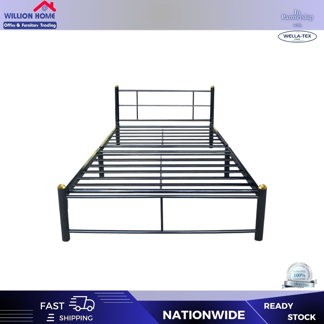 WILLY SINGLE METAL BED FRAME WITHOUT FOAM