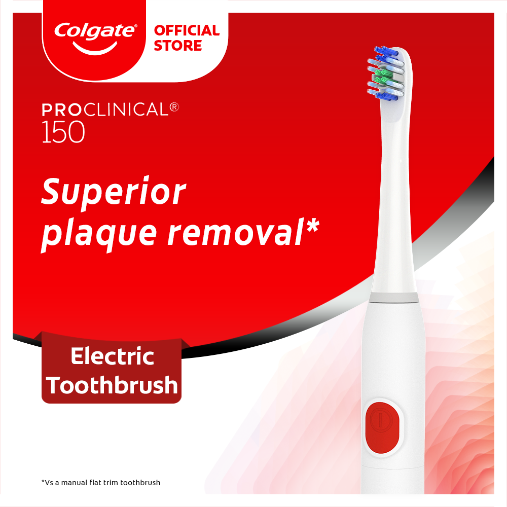 Lazada Philippines - Colgate ProClinical 150 Battery Power Sonic Toothbrush with Soft Bristles