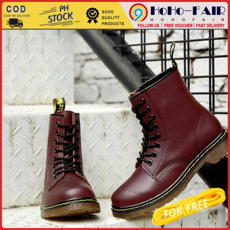 Genuine Leather Dr. Martens High Top Boots for Men