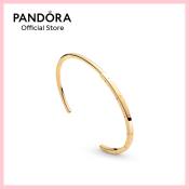 2023 New Pandoras Signature 14k Gold-plated I-D bangle