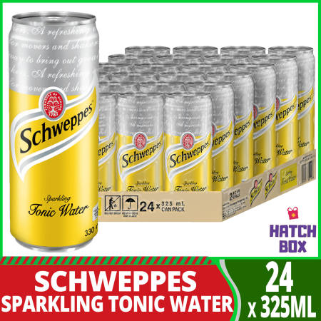 Schweppes Sparkling Tonic Water in Can 24 x 325mL