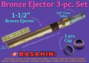 Deep Well Water Pump Ejector ▪️ 1-1/2" ▪️ For GI Pipes and Pvc Pipes 1 1/2" ▪️ Bronze Ejector 1-1/2" ▪️ Sapatilya Cap Leather Cup 1-1/2"