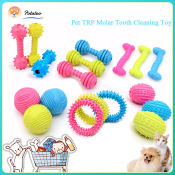 Bright Colored TRP Molar Tooth Cleaning Toy for Pets