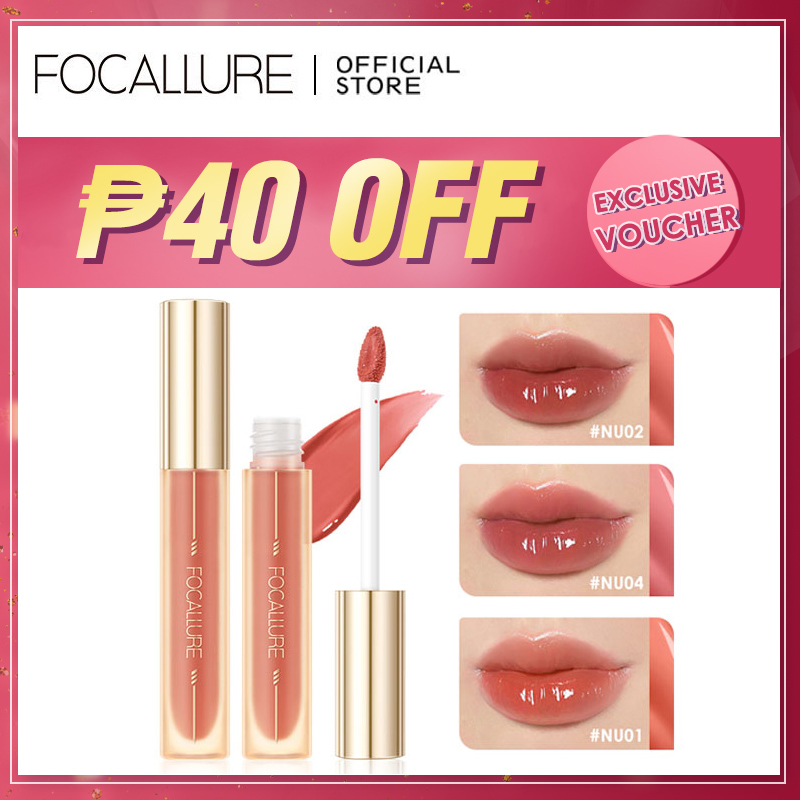 Discount on Focallure  shoes - SKU:  Ambergold Glasting Essence Lip Tint Lip Care 3 Textures High Pigmented Stain-Lock Watery Non-Sticky