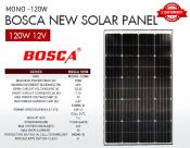 BOSCA 120W Solar Panel - 5 Year Warranty