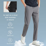 Cloud Sense Men's Slim Fit Elastic Waist Chino Jogger Pants