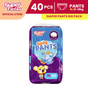 Super Twins Baby Diaper Pants XL 40's