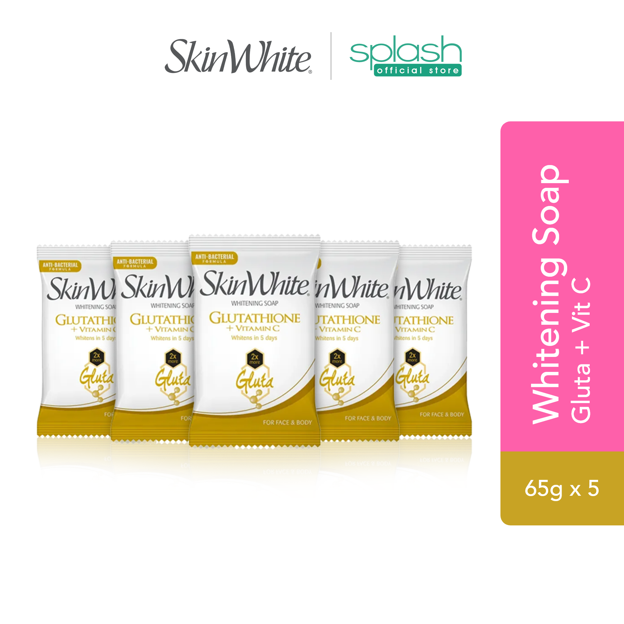 skin white glutathione soap price philippines SKINWHITE, Glutathione Soap 90g main image 1