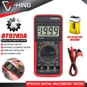 V-KING DT9205A Portable Digital Multimeter - Measure AC/DC, 1000