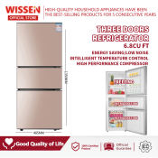 WISSEN 192L Three-Door Refrigerator - Energy-Saving & Low-Noise