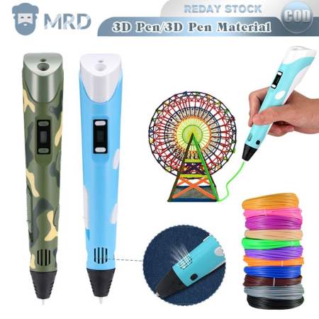 3D Printer Pen Intelligent 3D Drawing Pen Oled Display With 300cm Pla Filament Manual and Charger For Kids/Adults Creative Design Drawing