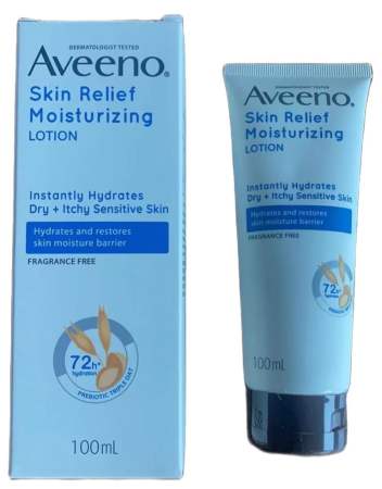 "Aveeno Skin Relief Lotion for Sensitive, Dry, and Itchy Skin"