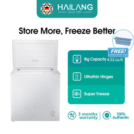HAILANG 4.6 cu.ft Top Freezer with LED Light