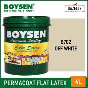 Boysen Permacoat Flat Latex Off White - 4L