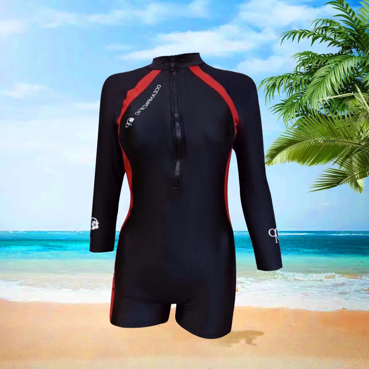 SWIMWEAR 2026 Fashion One Size(M-2XL) Rush Guard for Women One Piece Swimsuit Swimwear Original Long Sleeve#602