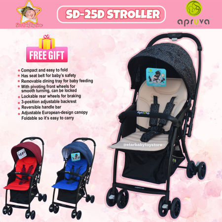 Apruva SD-25D Keiryo Lightweight Stroller for baby