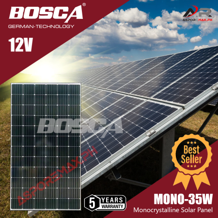 Bosca 35W Solar Panel - 5 Year Warranty