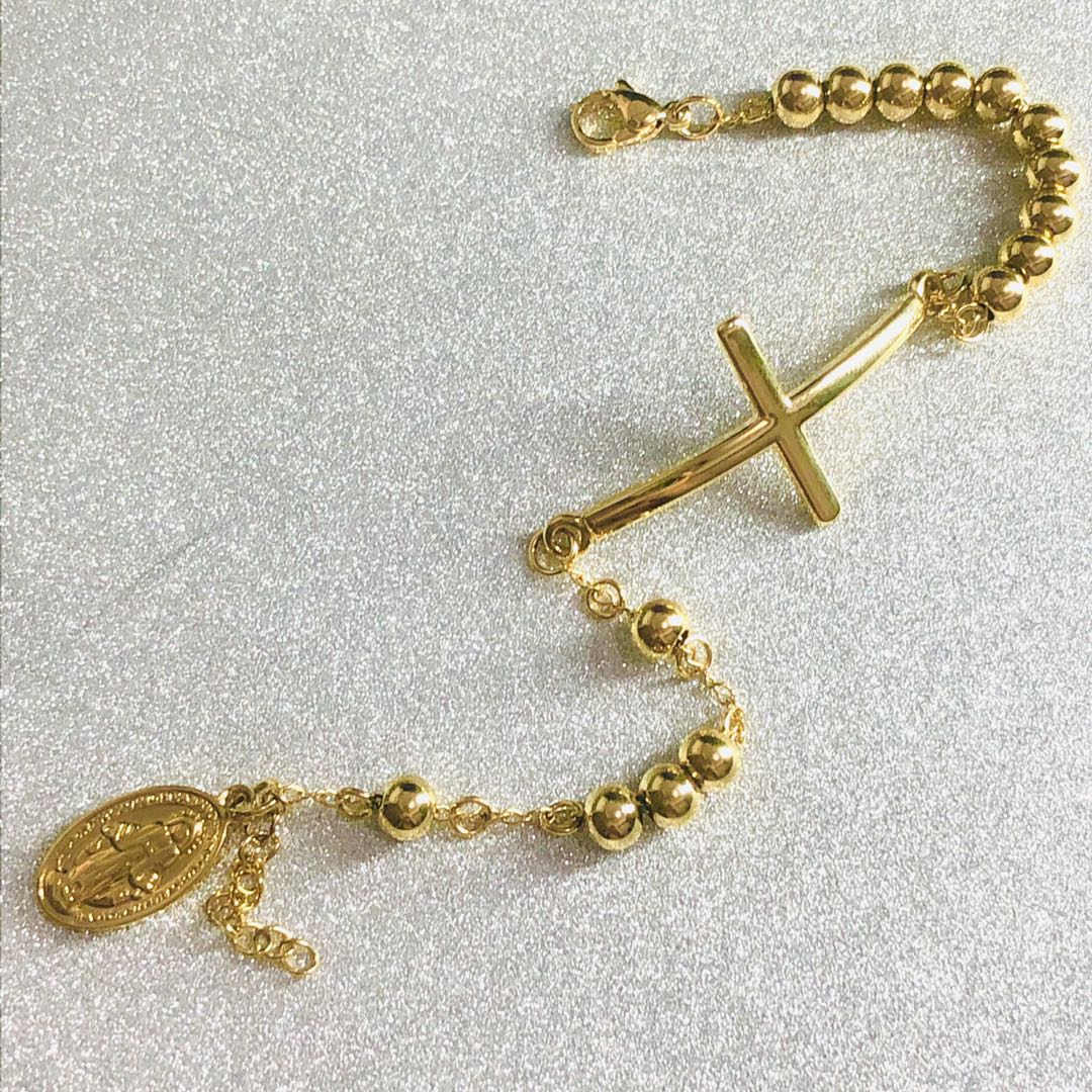 Single decade rosary bracelet – Jerusalem Spirit - Gift store