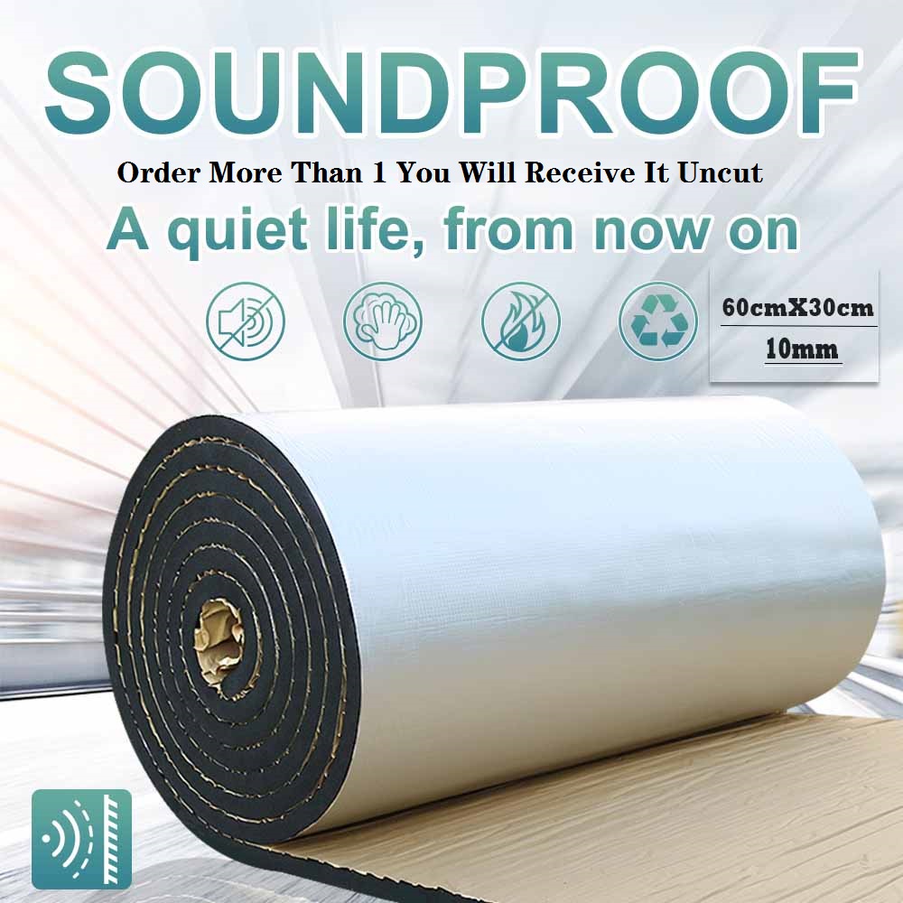 Soundproof Cotton Wall Panel - 60CM x 30CM, 10MM Thickness