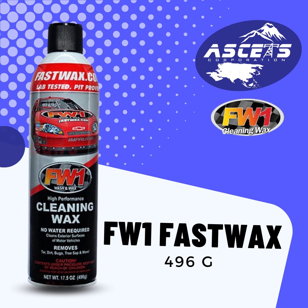 FW1 Waterless Wash & Wax Polish with Carnauba and Spray Gun (17.5oz) by Fast  Wax