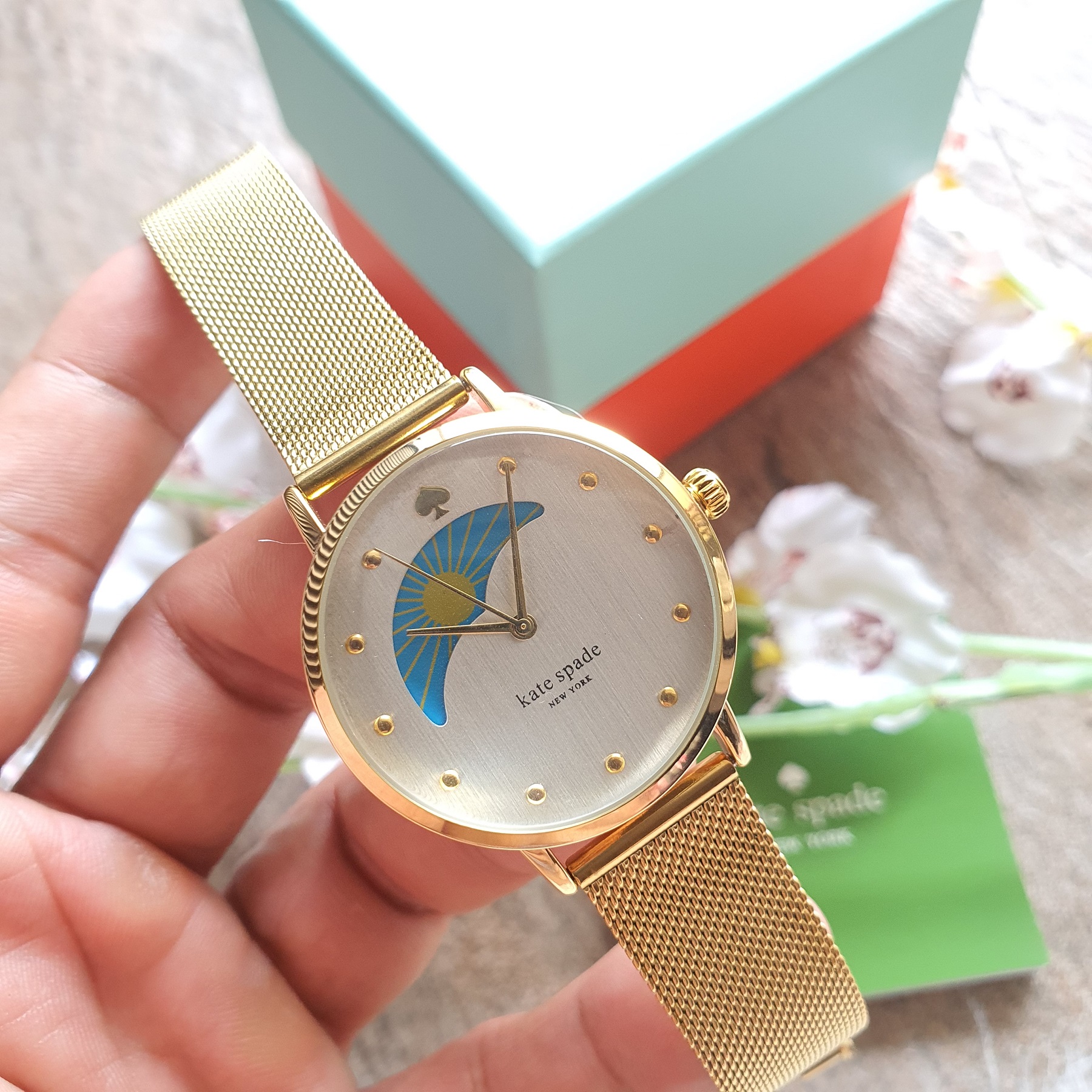 Kate spade gramercy watch on sale gold