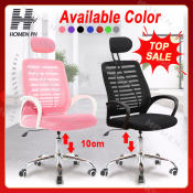 Mesh Gaming Chair with Lumbar Support and Adjustable Height