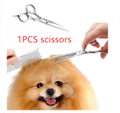 Japan-made 6-inch stainless pet shearing scissors for dogs (Professional)