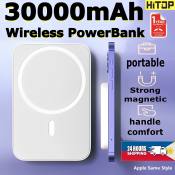 HITOP Magsafe Wireless Charger Powerbank - 30000mAh Fast Charging