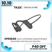 TYLEX OPENEAR Duet Bluetooth Sports Headphones with Microphone